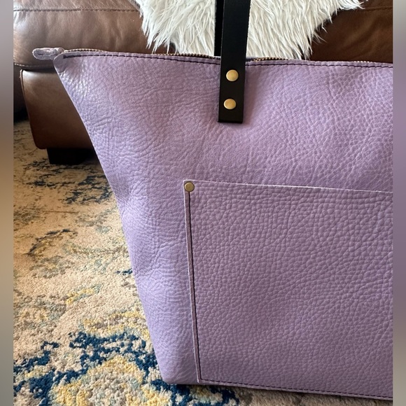 NEW 🦄 Portland Leather Large Wisteria Zip Tote - Picture 11 of 16